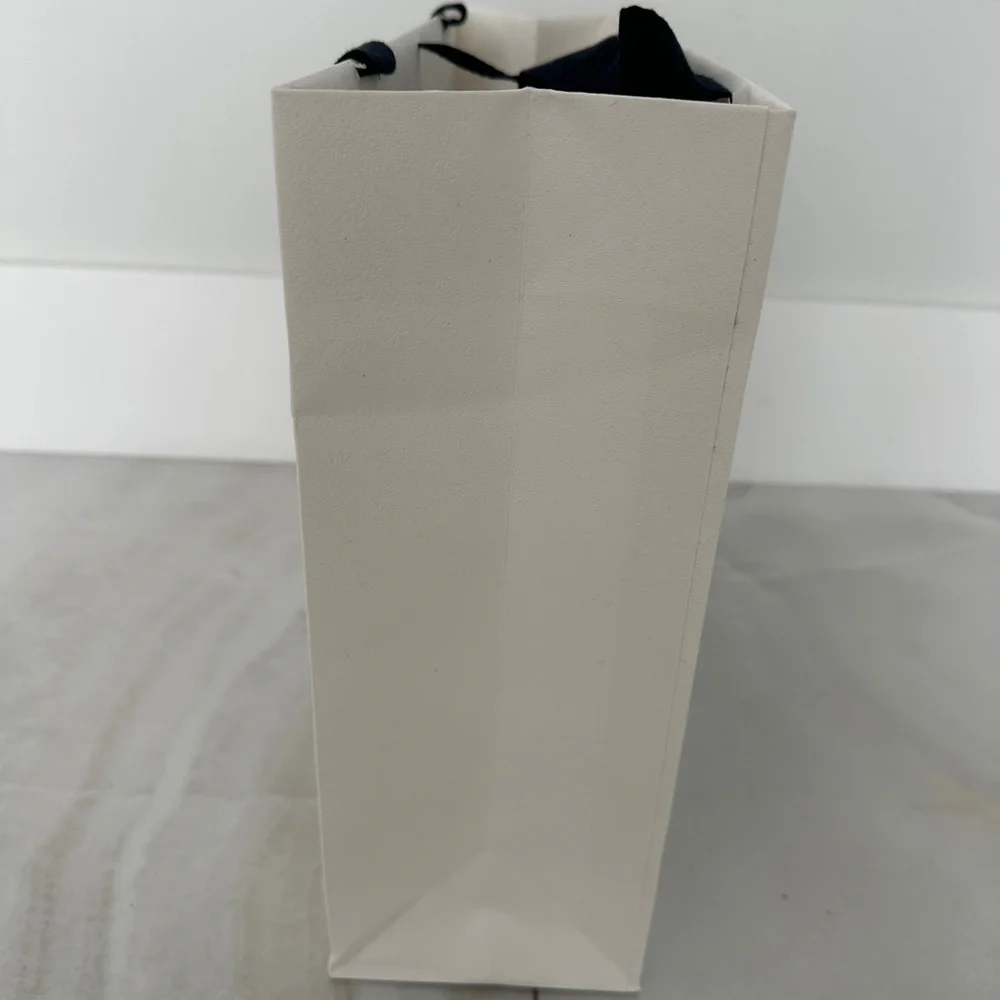 Classic Moncler White on White Shopping Bag
